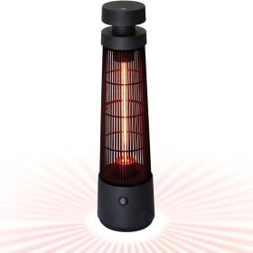 Infrared Electric Freestanding Outdoor Heater,IP55 Waterproof,Touch Switch,1200W