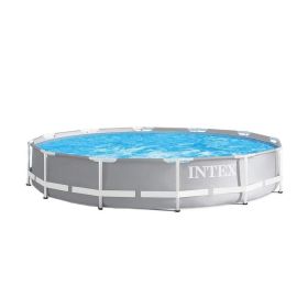 Intex 26700EH 10ft x 30in Prism Frame Pool (size: 12ft x 30in / Round)