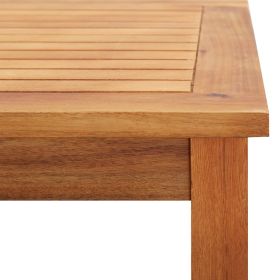 vidaXL Garden Coffee Table 60x60x36 cm Solid Acacia Wood (Option: as picture)